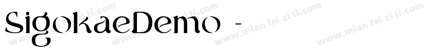 SigokaeDemo 常规字体转换